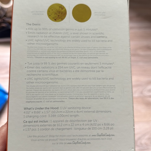 Tech Candy UV Sanitizer New in Box in Light Mint - Picture 7 of 7